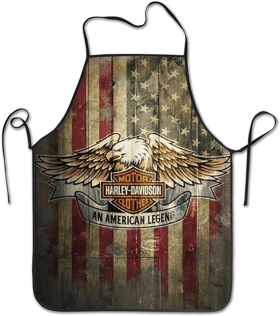 Harley Davidson Kitchen Cooking Apron Funny Baking Novelty Gifts for
