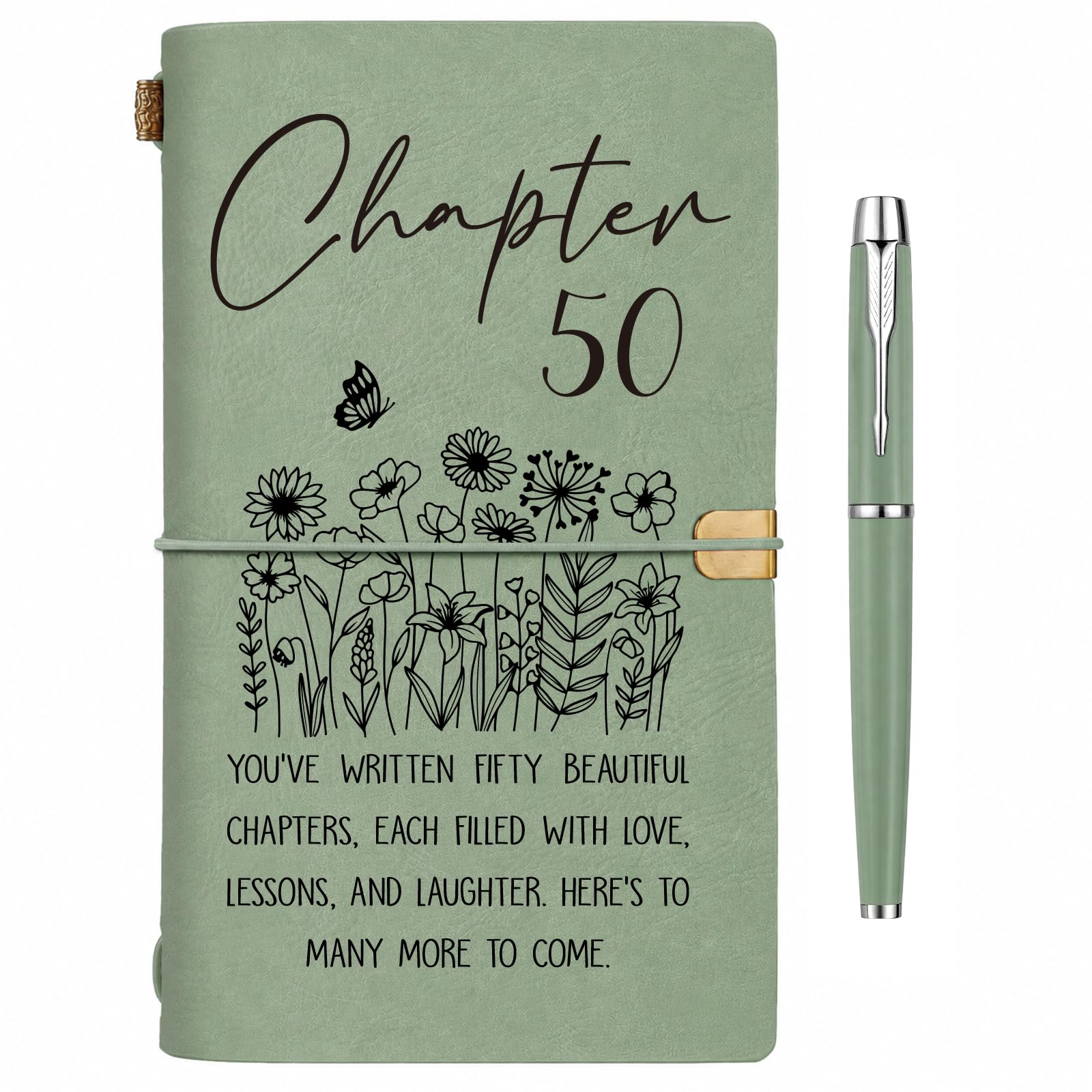 Hakumata 50th Birthday Gifts for Women Men - Chapter 50 Journal