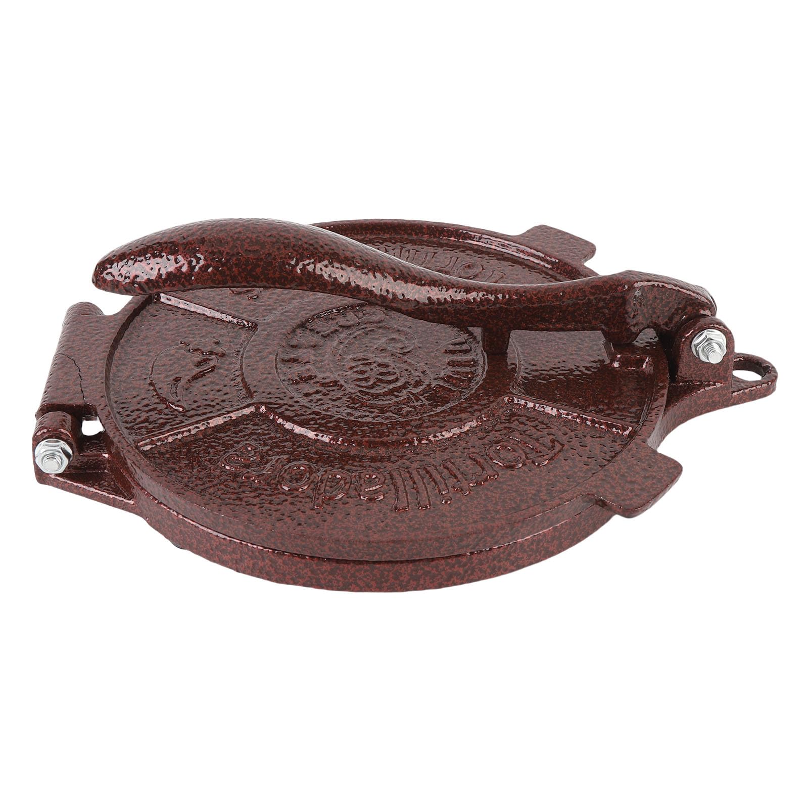 Cast Iron Tortilla Maker Press, 10 Inch Super Sized Heavy Duty Quesadilla Maker, Manual Pre Seasoned Roti and Pataconera for Homemade Flatbreads, Rotis, Empanadas