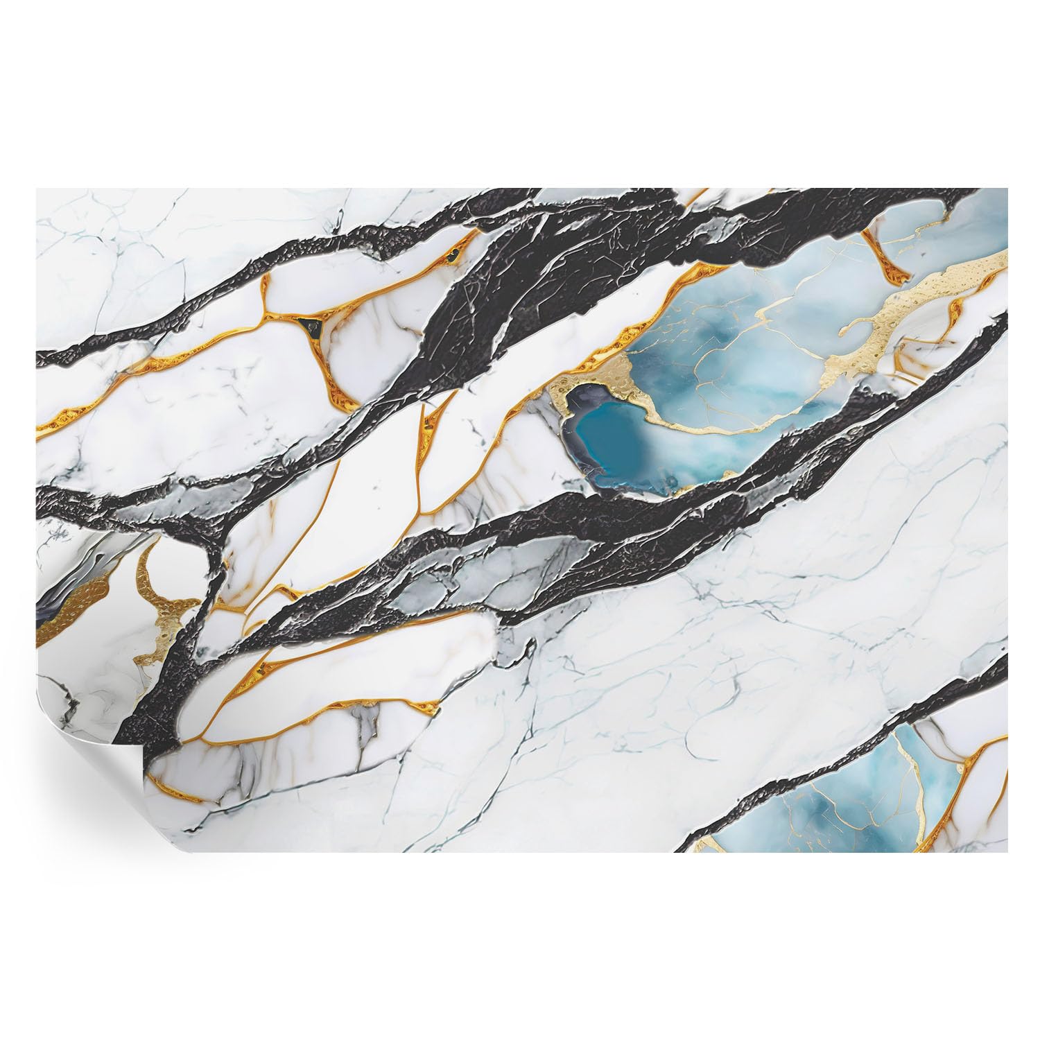 Papel pintado de mármol elegante 152x104 cm vinilo autoadhesivo decorativo para el salón grande