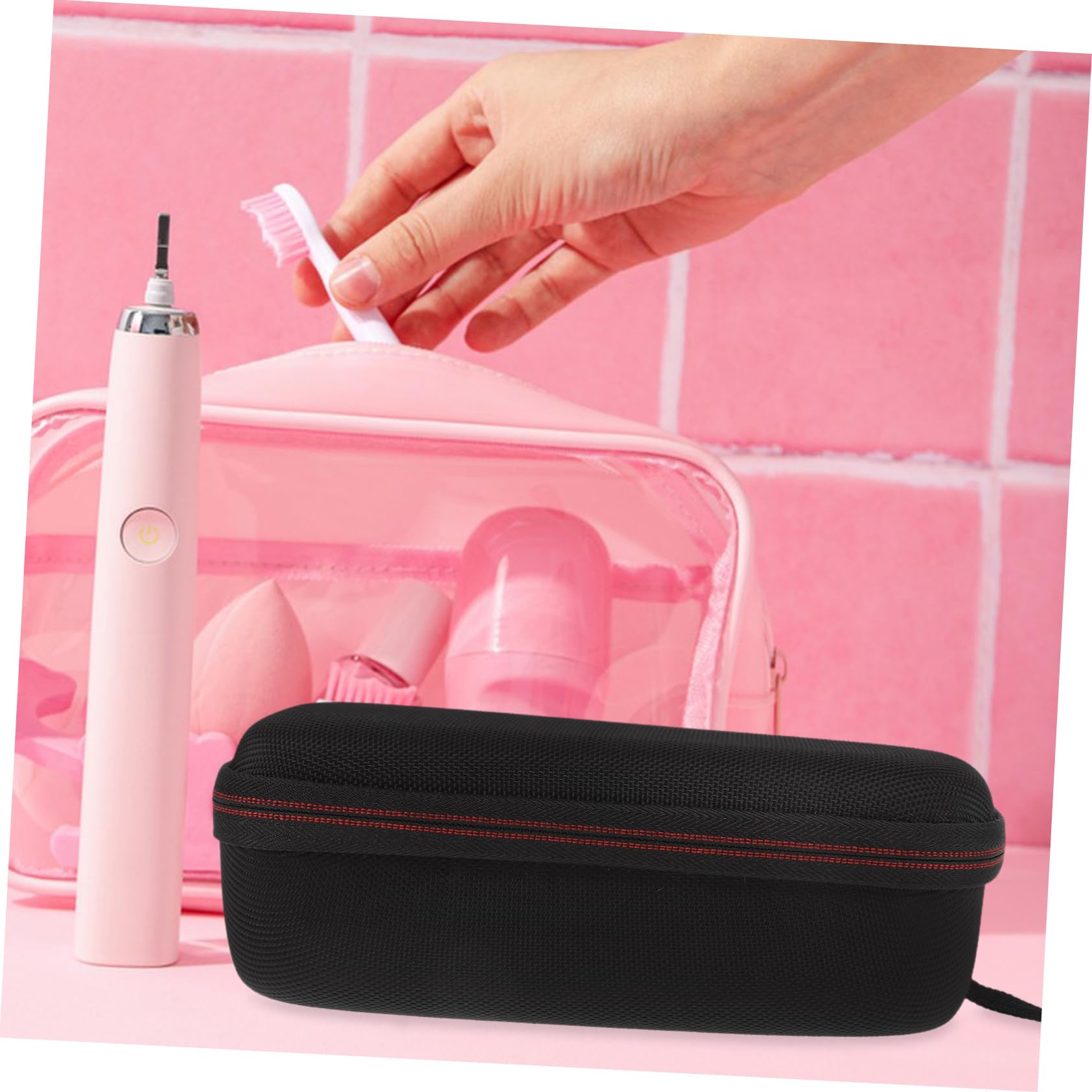 Healeved 5piezas Estuche Portátil para Cepillos De Dientes Eléctricos Resistente Al Agua Polvo para Viajes Macenamiento Seguro De Cepillos De Dientes