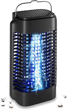 Bug Zapper للداخلية والداخلية ، مصيدة البعوض الكهربائية Zapper Mosquito Traps Waterproof Fly Traps قاتل البعوض للمنزل ، الفناء الخلفي ، الحديقة ، الفناء ، التخييم