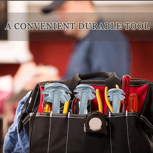 Miniatura 7 de Juego de 3 protectores de enchufes para tubería de PVC de plomería de PVC, con cabezal de 1-12 pulgadas, 2 pulgadas, 3 pulgadas, cortador escariador