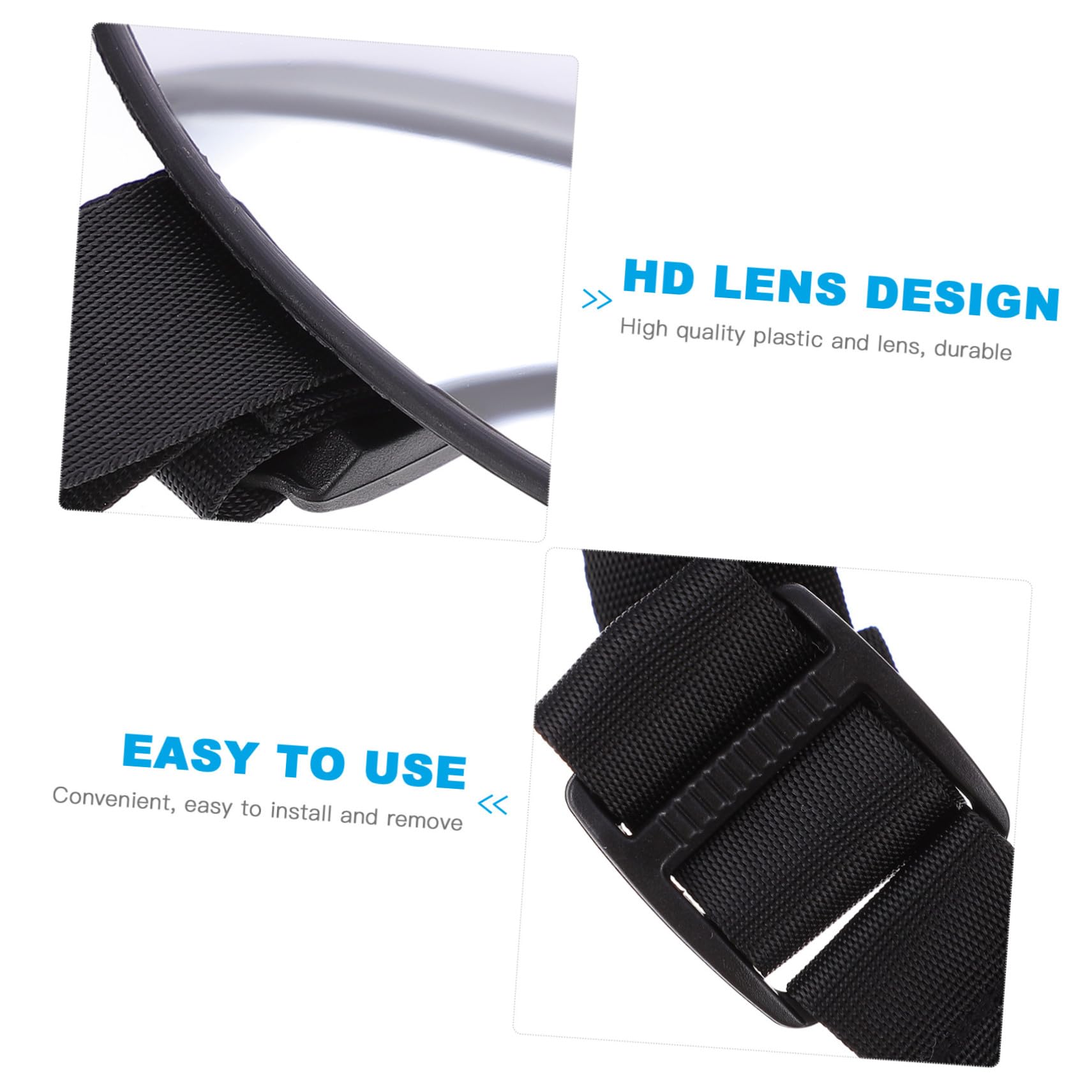 Espejo de observación irrompible para Uso Interior, para Seguridad en el Asiento Trasero, fácil instalación, Accesorio para automóvil Estable y Compacto.