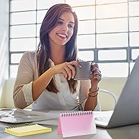 Vista 7 de FRIUSATE Tarjetas de índice con anillo, tarjetas en espiral de 3 x 5 pulgadas, tarjetas de índice a rayas de colores, tarjetas de índice con anillo