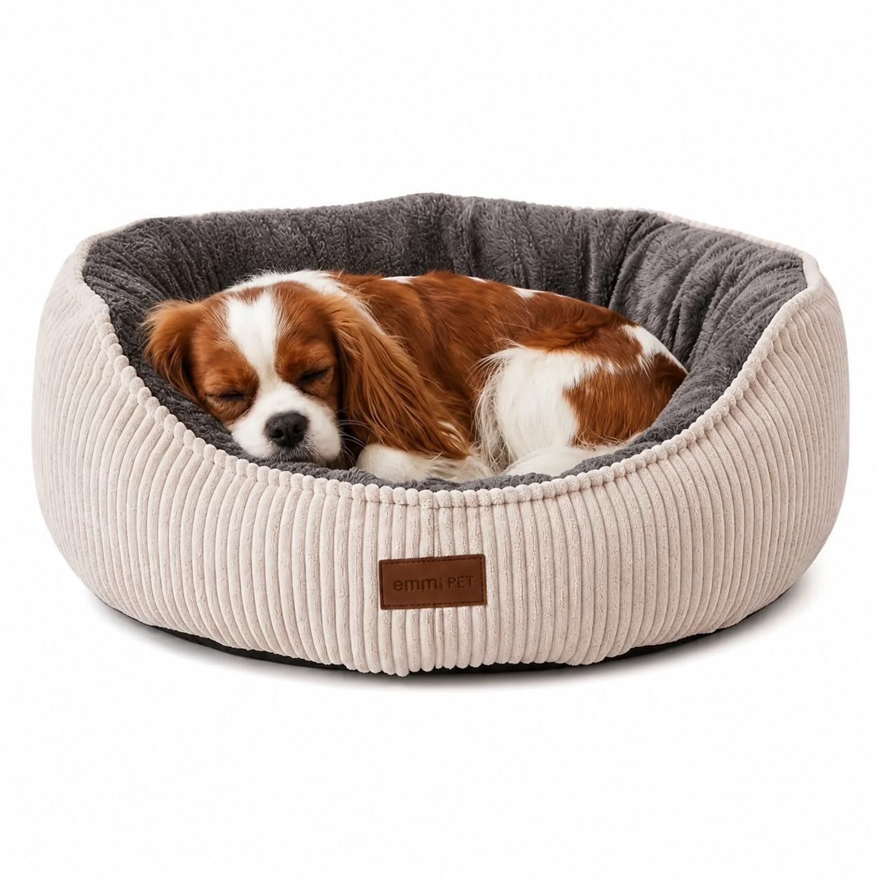 Emmi-pet Legend Legend Legowisko dla psa, owalne legowisko dla kota i psa, ręcznie robione, obicie z Oeko-Tex®, antypoślizgowy spód, nadaje się do prania w temperaturze 30°C, przytulne legowisko dla