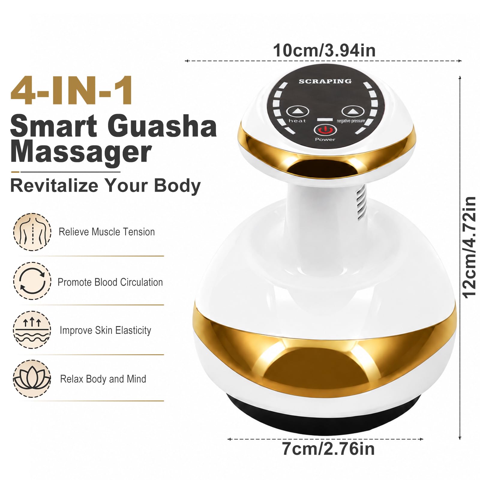 LOMUG Appareil de massage 4 en 1 anti-cellulite sous vide
