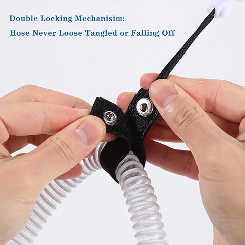 Miniatura 4 de Jakia Soporte para manguera CPAP, gancho organizador y soporte para minimizar el enredo de la manguera y las fugas de aire con ángulos ajustables,