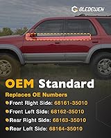 Vista 4 de Cinta de sellado para ventana, compatible con Toyota 4Runner de 4 puertas 1996-2002, juego de cinturón de sellado de moldura de ventana