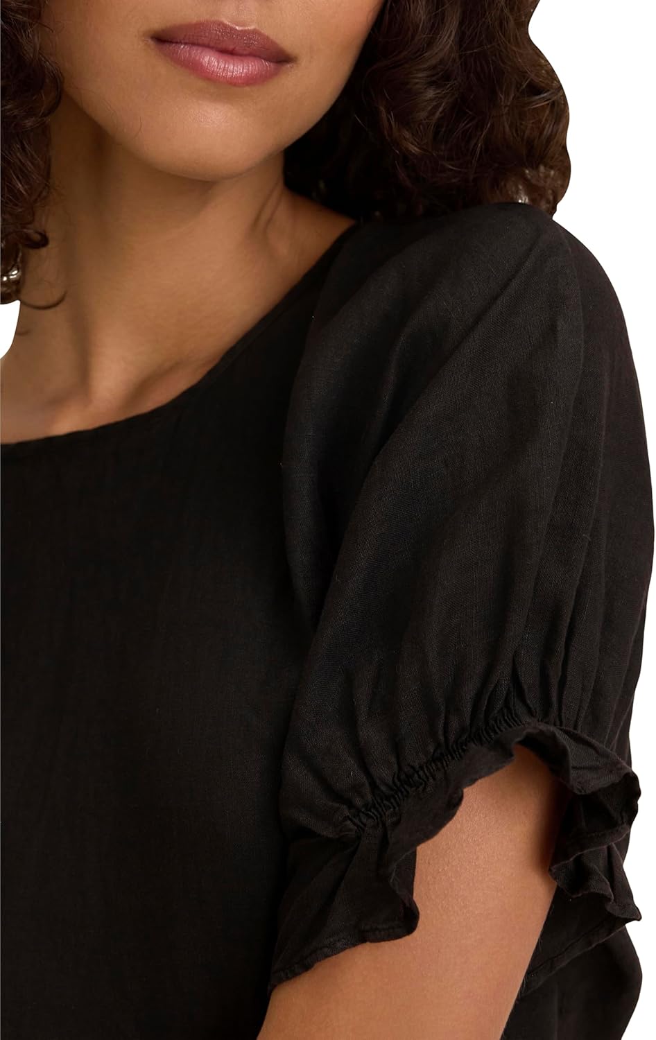 Velvet by Graham & Spencer Women's Emily Woven Linen Top - Image 6