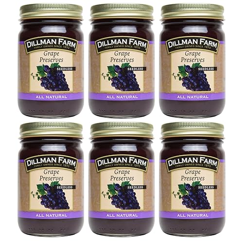 Dillman Farm All Natural Conservas de uva sin semillas, sin gluten, sin OMG, veganas, kosher, ecológicas, sin conservantes, sin jarabe de maíz,