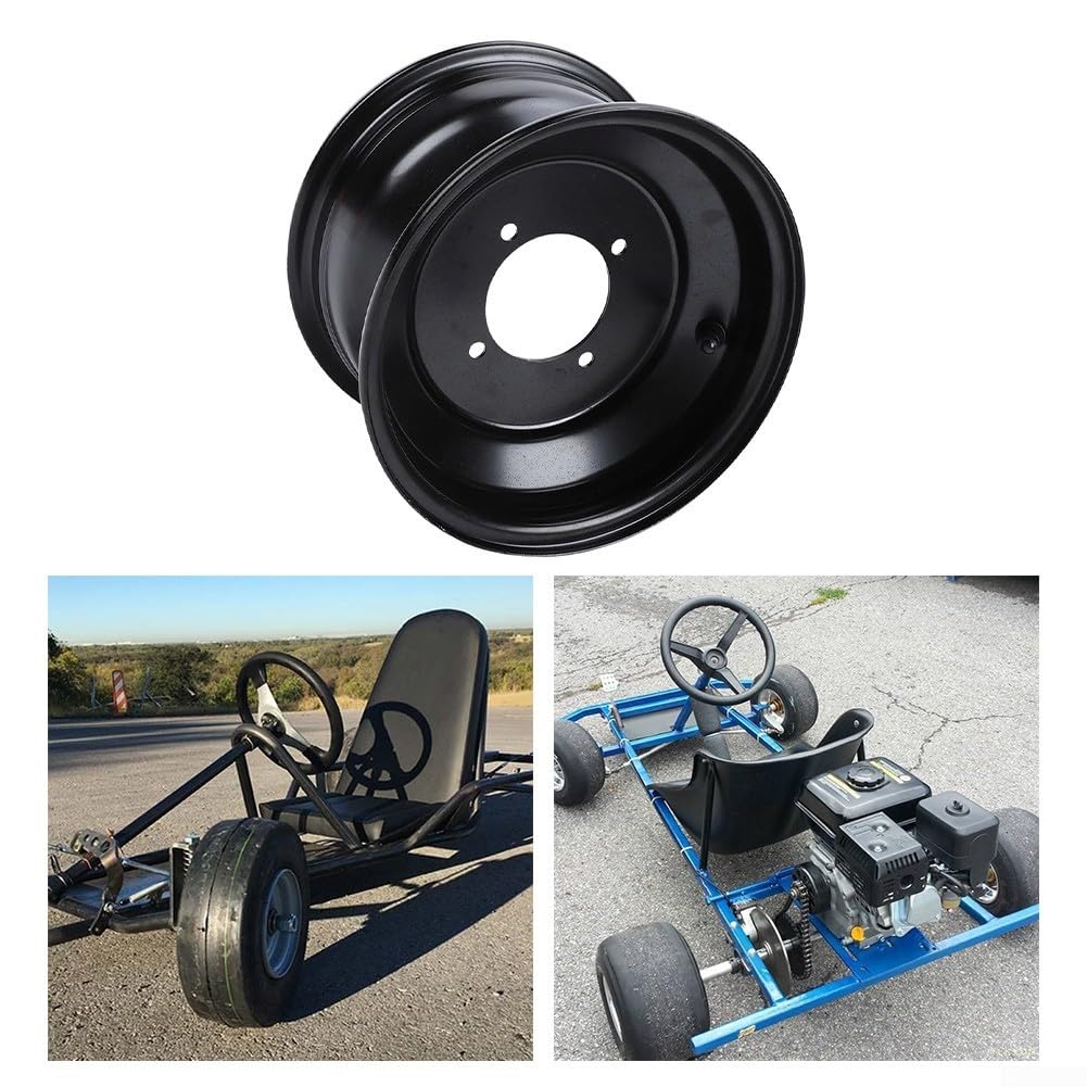 Cerchione per ruota anteriore ATV 19X7 00 8 8 Pollici in Lega di Alluminio a 4 Fori con Passo Bulloni da 3,1 Pollici, Cerchione di Ricambio per Go Kart, Quad, Buggy per Veicoli Off Road