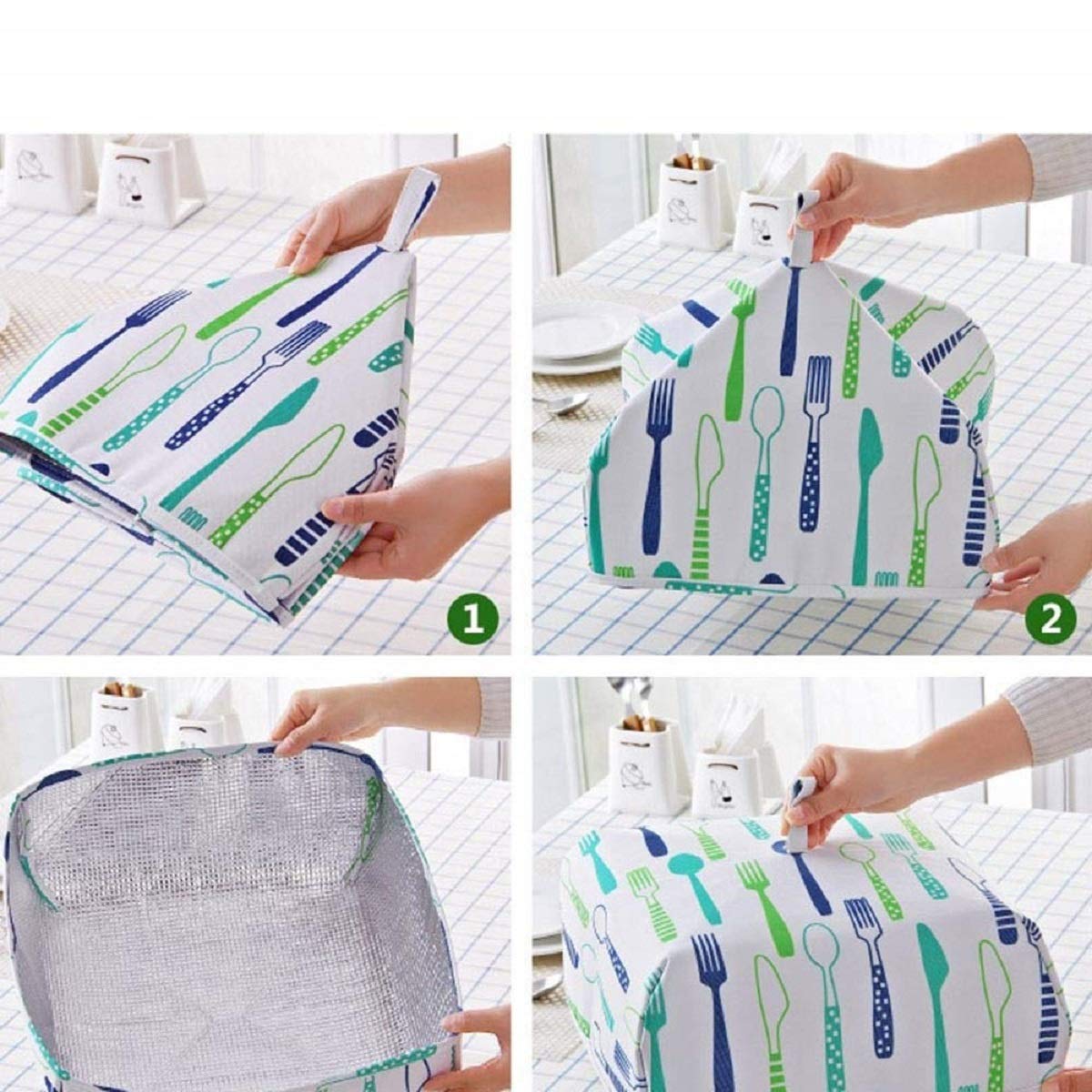 UPKARANWALE Food Cover net, Silicone Cover for Bowl, Food Cover, Food Cover mesh, Fruit Cover, net Cover for Food, Reusable Plastic Cover for Food, Fruit Cover net for Fruit Flies-image-49