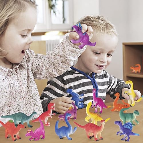 Miniatura 6 de Juguetes de dinosaurio que cambian de color, juego de dinosaurios de 15 piezas que cambian de color, juguetes de baño sin moho, gran regalo para