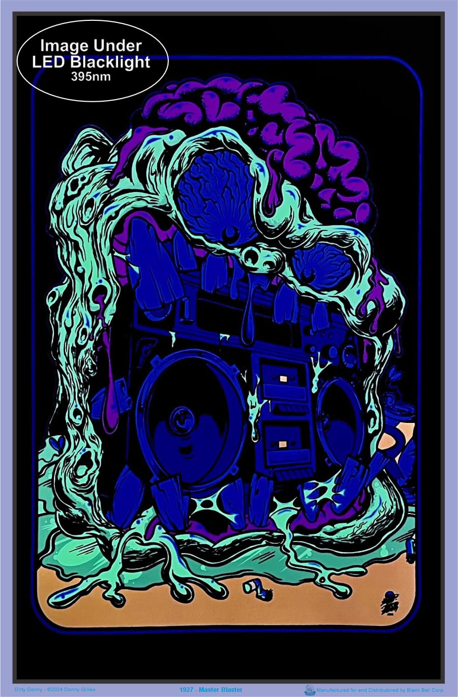 Amazon.com: Master Blaster by Dirty Donny Blacklight Poster 23.5