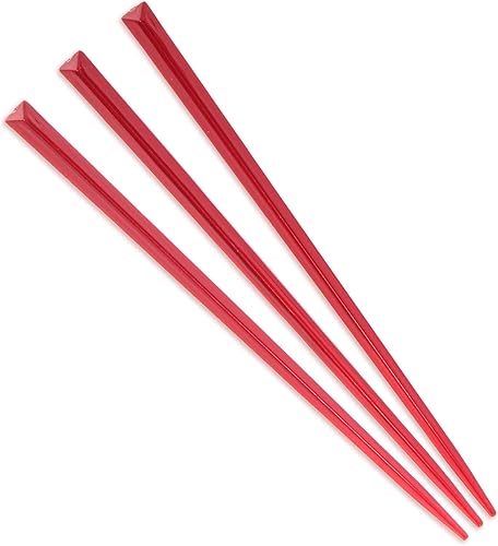 BambooMN Marca púa de plástico prisma triangular de 4.5 pulgadas (4.5in) - 1000 piezas - rojo