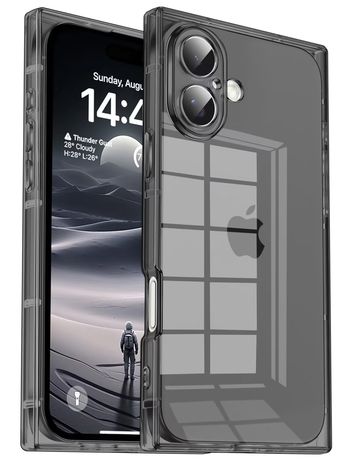 Tzomsze Case Compatible with iPhone 16 Plus Clear Case,Camera Protection,Reinforced Corners TPU Slim Shockproof Case Cover for Women Girls 6.7