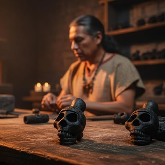 Aztec Death Whistle 3D Printed Screamer Whistle for Rituals, Festivals, Pranks, Display Loudest Bone-Chilling Human Scream Sound Traditional Mesoamerican Amazon Style Silbato de La Muerte Azteca
