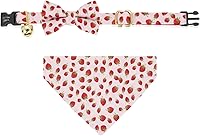 Vista 15 de Ultra Joys Collar de gato con campanas - Collar separable para gatitos y gatos - Seta pequeña