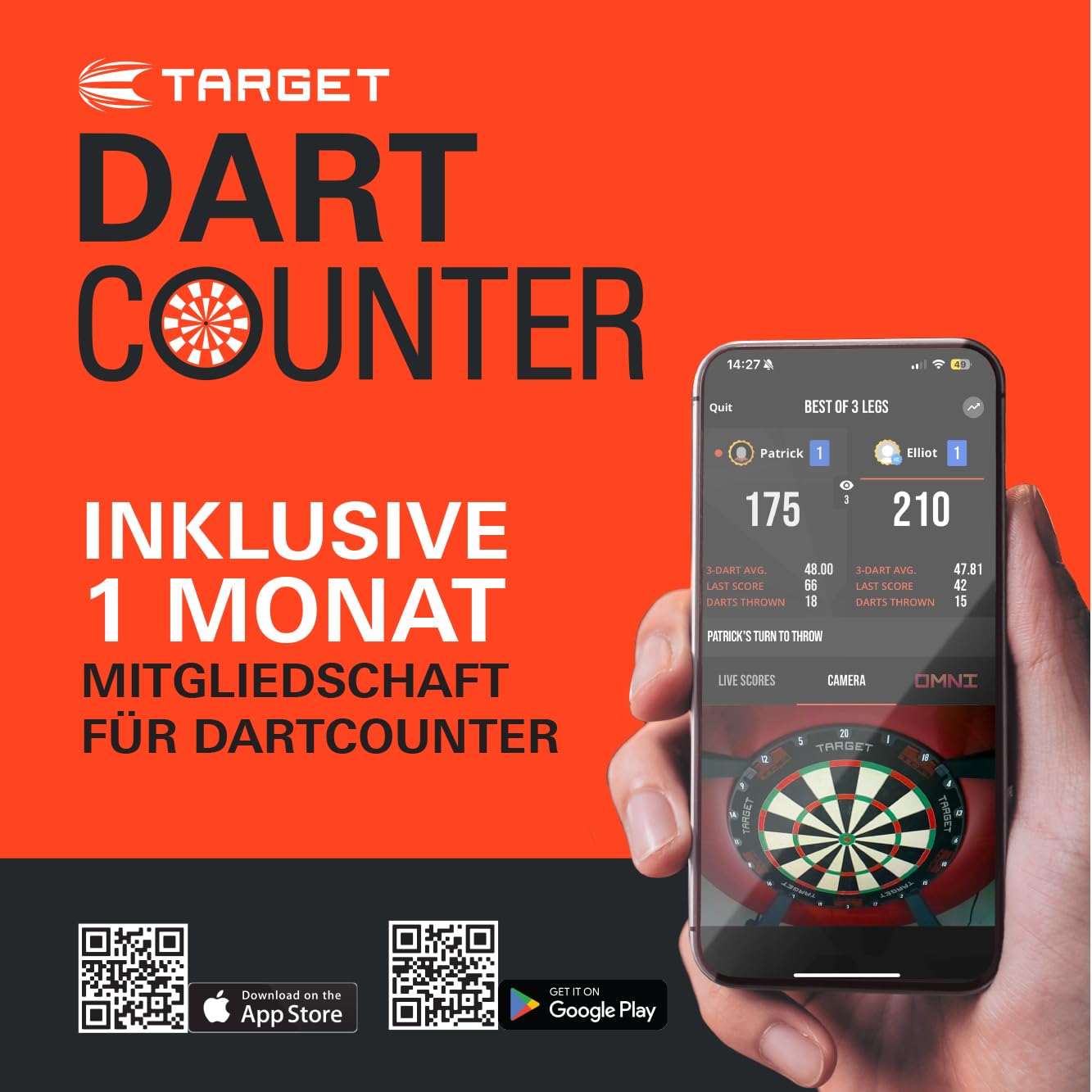 Target Darts Bolide Envy 90% Tungsten Soft Tip Dart Set (Barrel 10), 18G/21G | Nr. 6 Flights & Pro Grip EVO-Schaft, inklusive elektronischer Pixel-Spitzen | Professionelle Dart-Sets