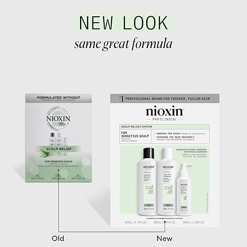 Miniatura 2 de Nioxin Sistema de alivio del cuero cabelludo  Para cuero cabelludo sensible, seco y con picazón  Limpia, calma y engrosa el cabello  Sin parabenos