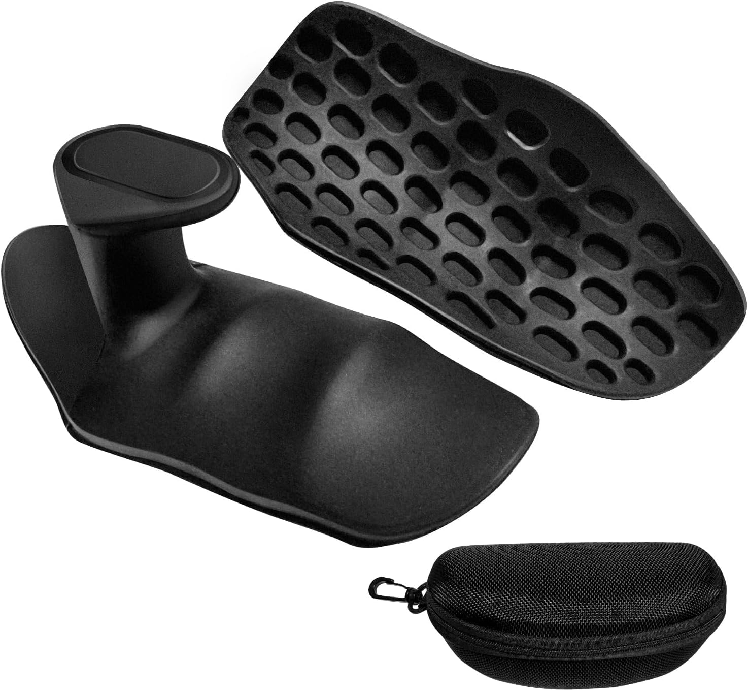 2PCS Weight Lifting Grip Pads Anti Slip Rubber | Gym Gloves Alternative for Men Women | Deadlift Barbell Dumbbell Grip Support | Hand Protection Workout Tool.(Black)-image-47