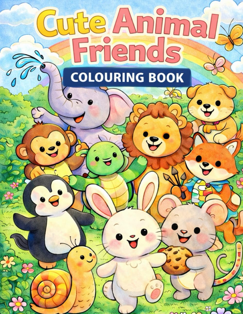 Cute Animal Friends Colouring Book