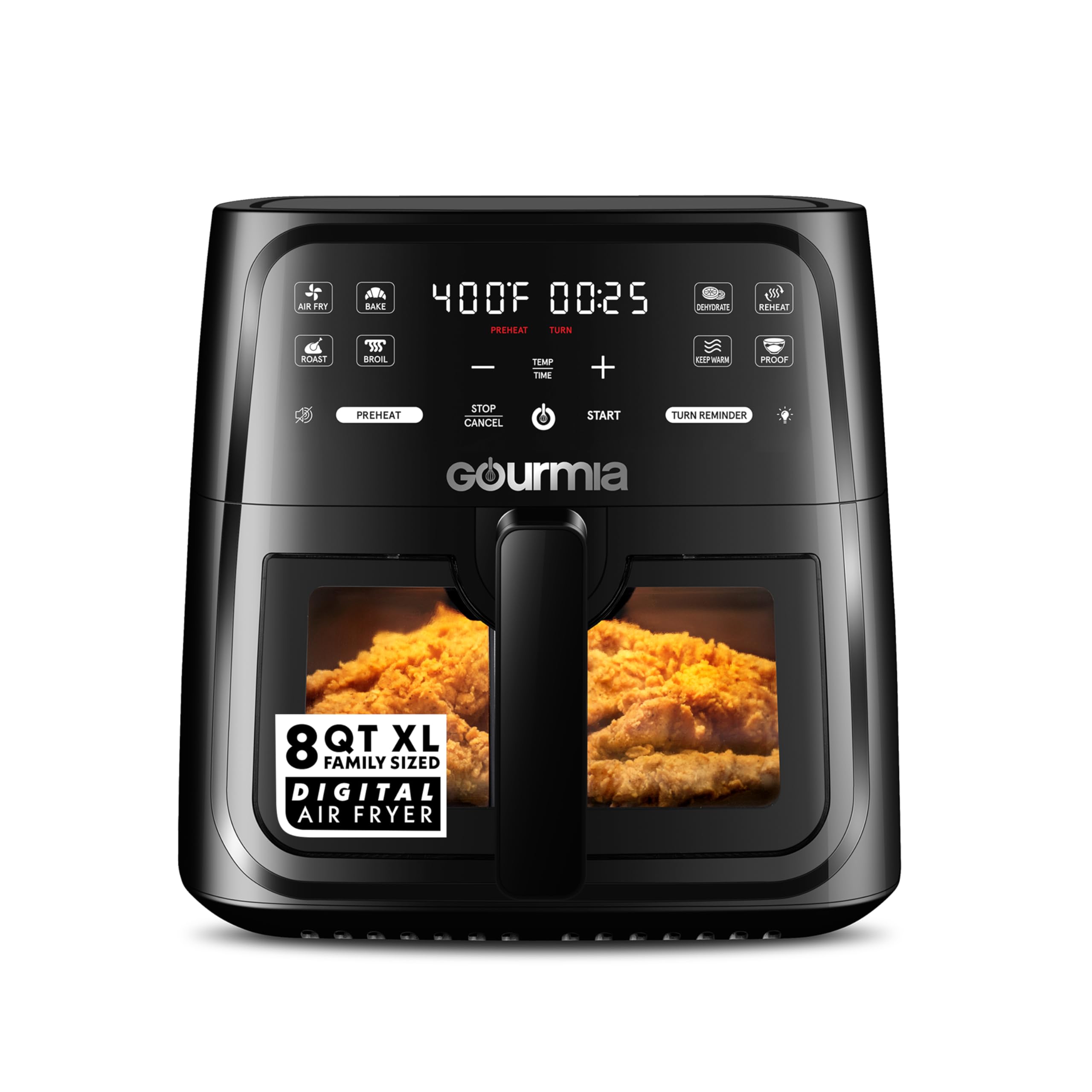Amazon.co.jp: Gourmia 8クォートエアフライヤー、デジタル