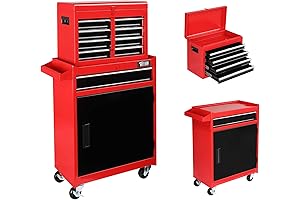 TUFFIOM 5-Drawer Rolling Tool Chest Storage Cabinet