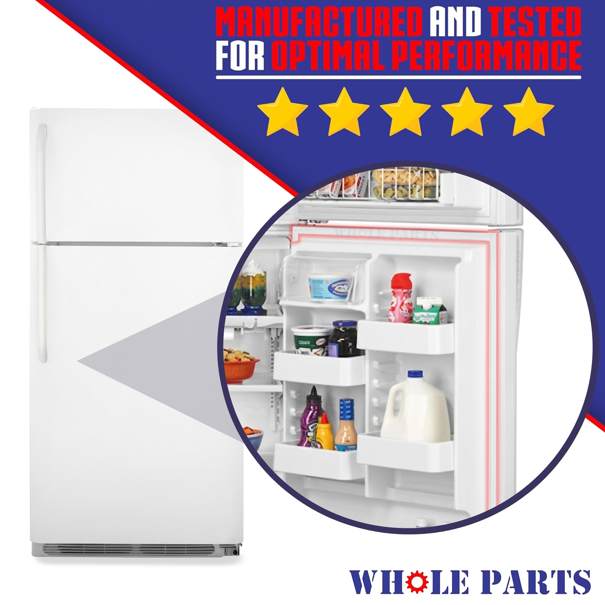Amazon.com: Upgraded Whole Parts Refrigerator Fresh Food Door Seal