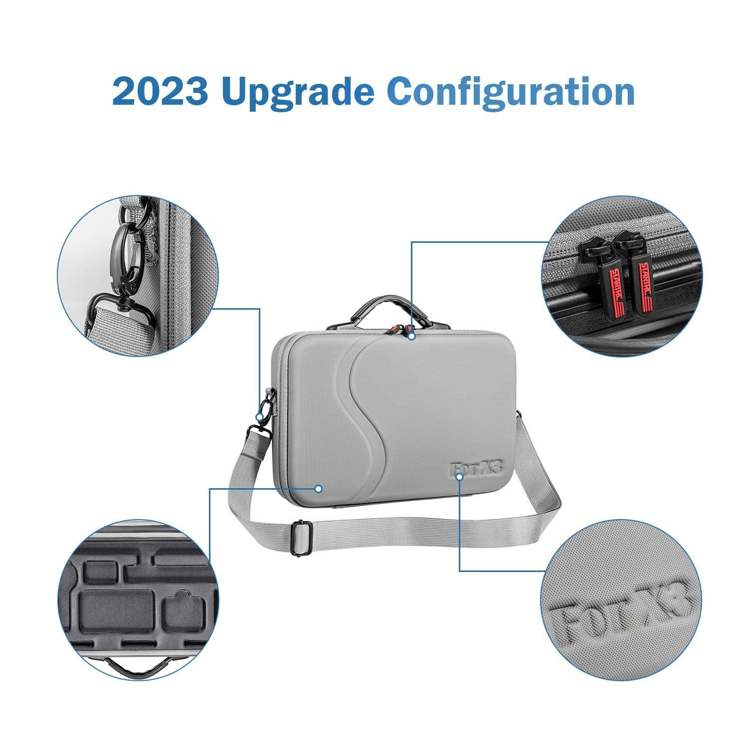 Borsa Per Insta360 X3 E X2 - Custodia Protettiva Con Tracolla | In EVA Rigido, Portatile, Per Fotocamera E Accessori - Foto 9