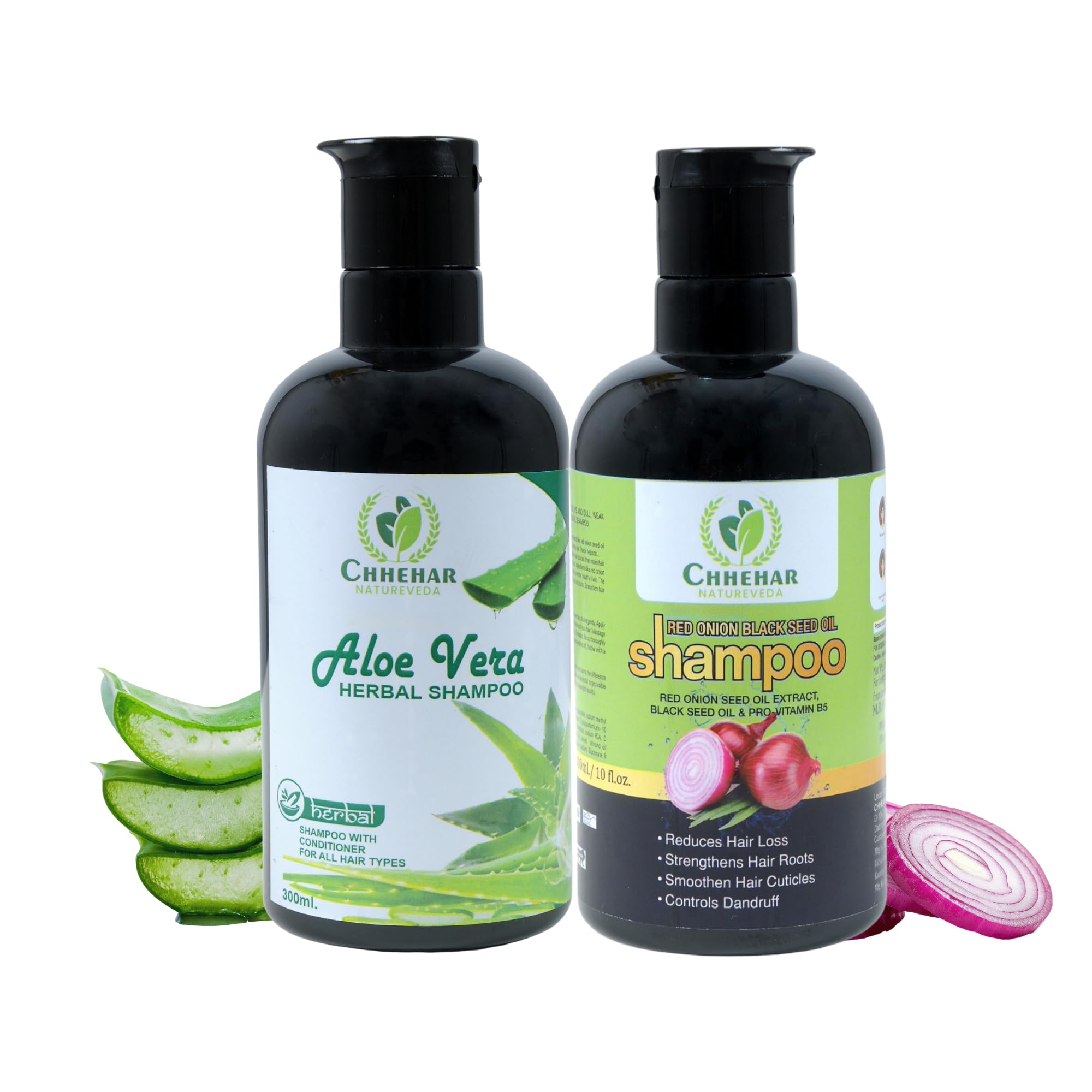 Aloe Vera & Onion Shampoo Combo | Hair Care Shampoo Set | Nourishing Herbal Formula | Suitable for All Hair Types-image-12