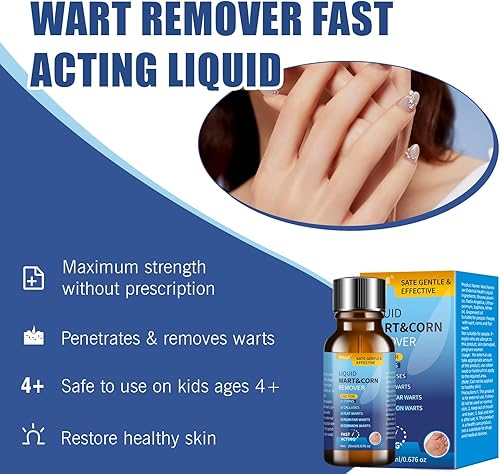 Miniatura 2 de Mrkayll Gel Removedor de Verrugas de Acción Rápida para Pies y Manos, Fórmula Natural a Base de Plantas - Removedor de Verrugas Genitales, Comunes y