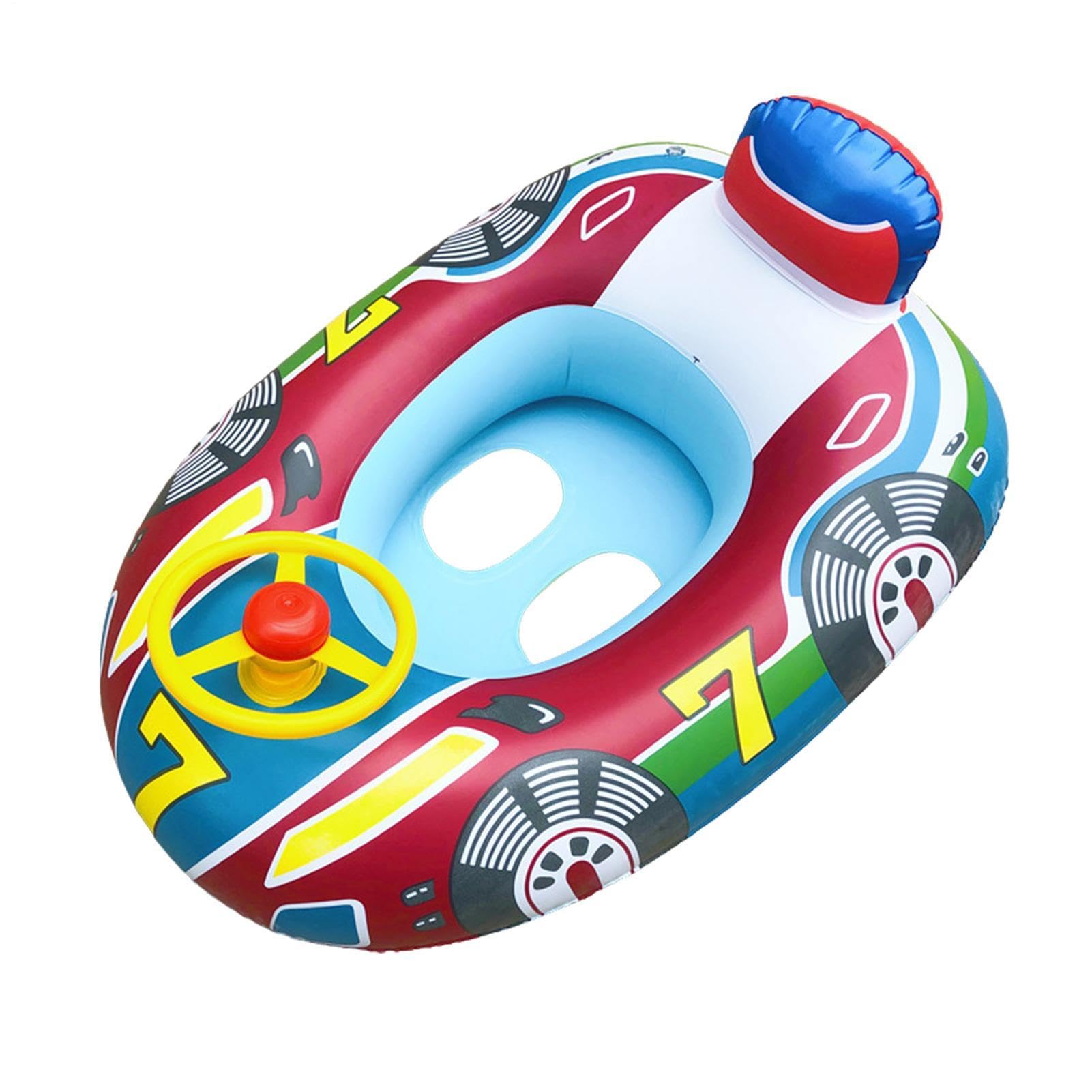 Inflatable Float Car Shape Swimming Ring Safety Pool Seat Portable