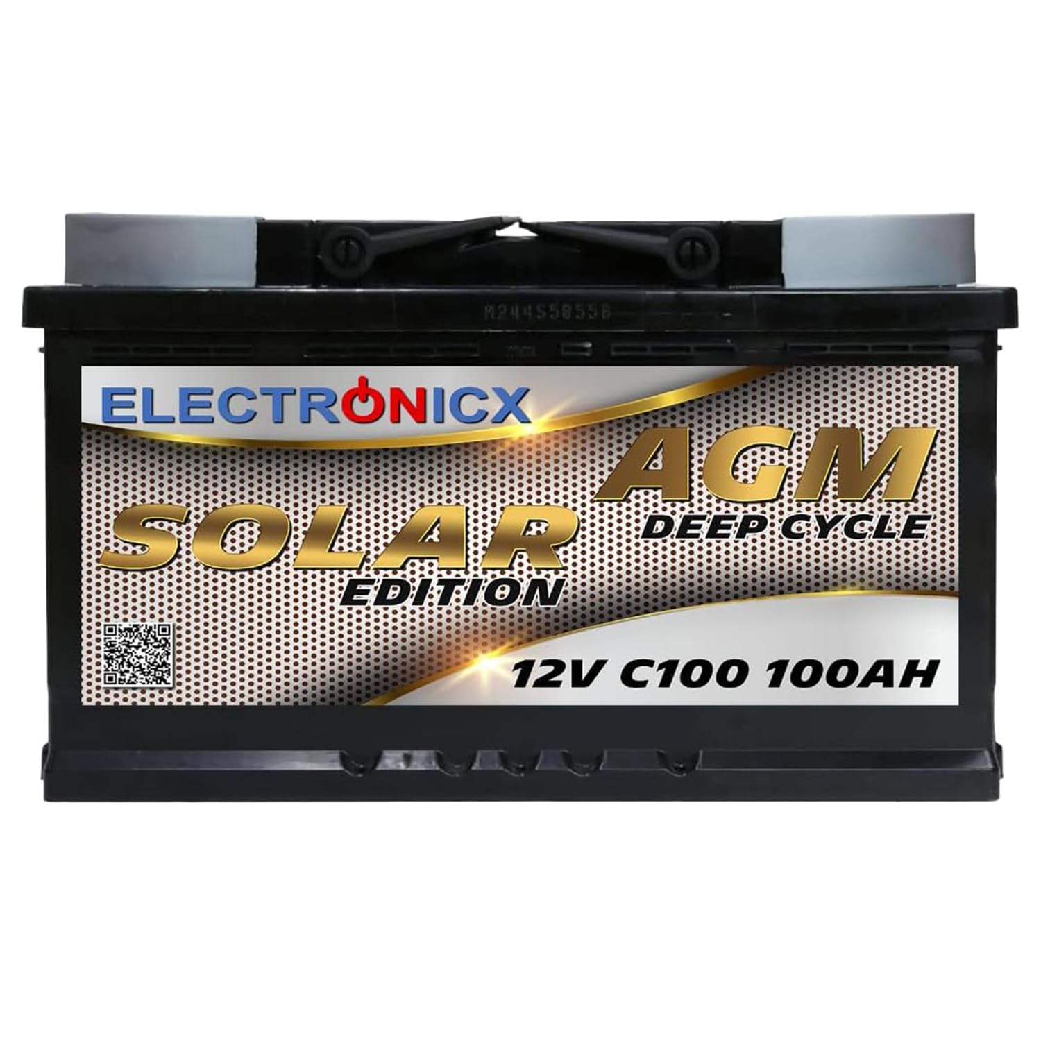AGM Solarbatterie 12V 100Ah – Wartungsfreier Akku für Wohnwagen, Wohnmobil, Mover, Boot & Off-Grid Solarsysteme – Versorgungsbatterie Deep Cycle Solar Edition