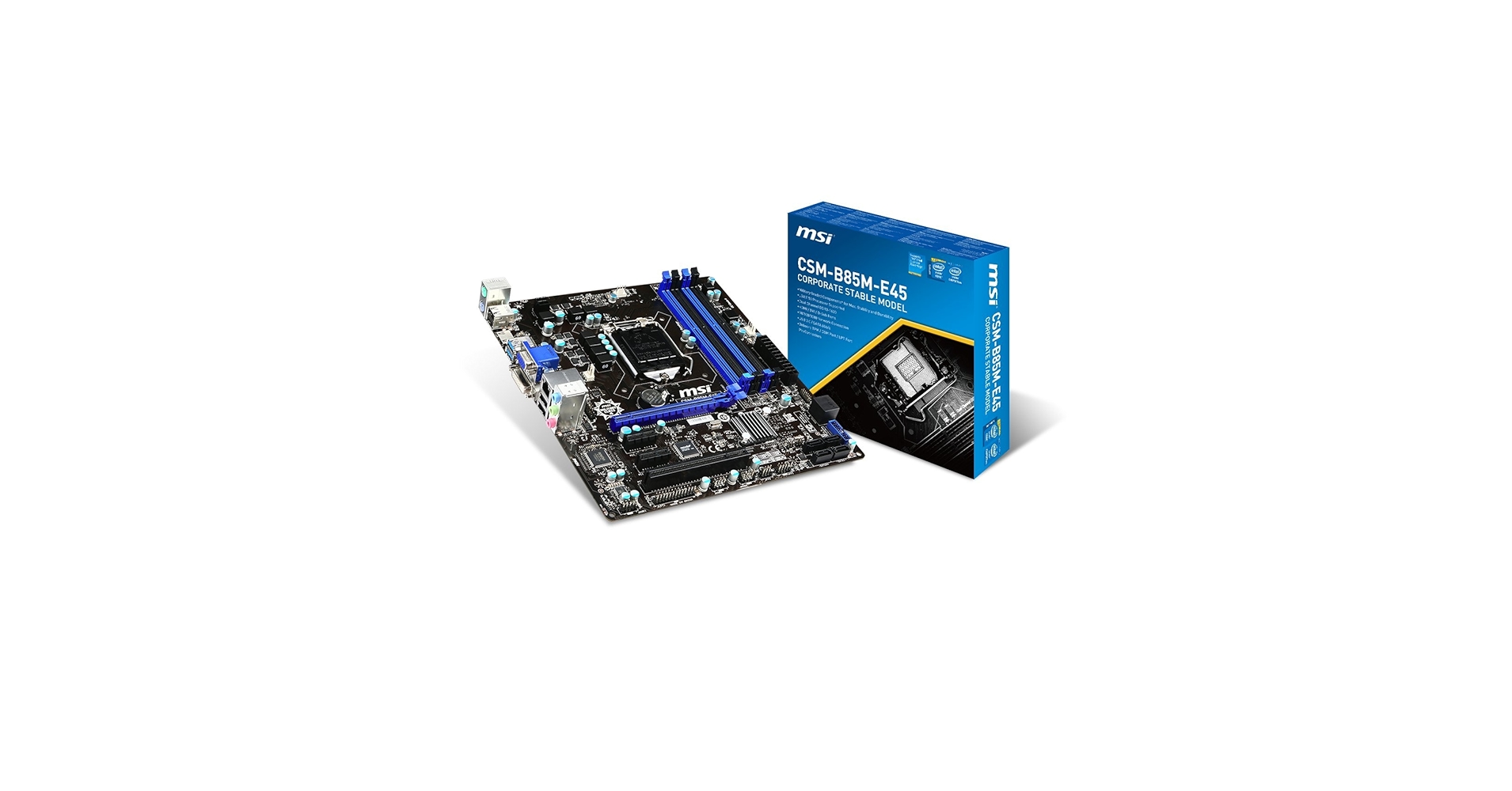 MSI B85M-E45 マザーボード+i7 4790K MSI B85M-E45 Motherboard Maidboard Intel B85 LGA1150 DDR3