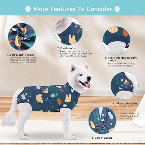 Miniatura 93 de Traje de cirugía para perros pequeños, esterilización femenina, traje profesional de recuperación para perros después de la esterilización, traje 2