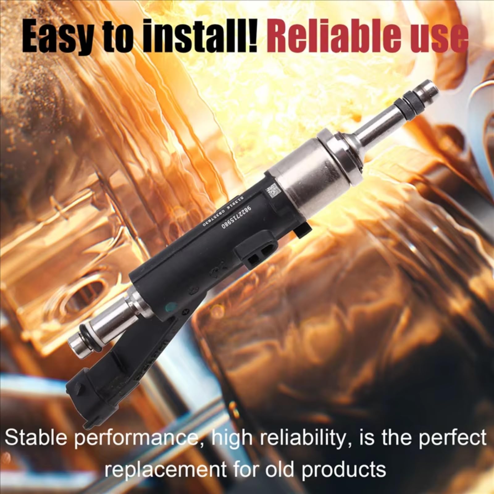 Inyectores Inyector Combustible Automático Boquilla Inyección Combustible Para Motor Coche Piezas De Repuesto 9822715980 Compatible Con Peugeot 208 2008 308 5008
