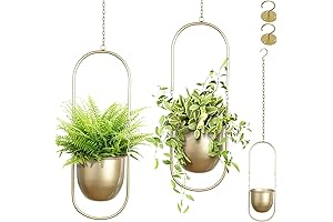AceList Gold Hanging Planters for Indoor Plants