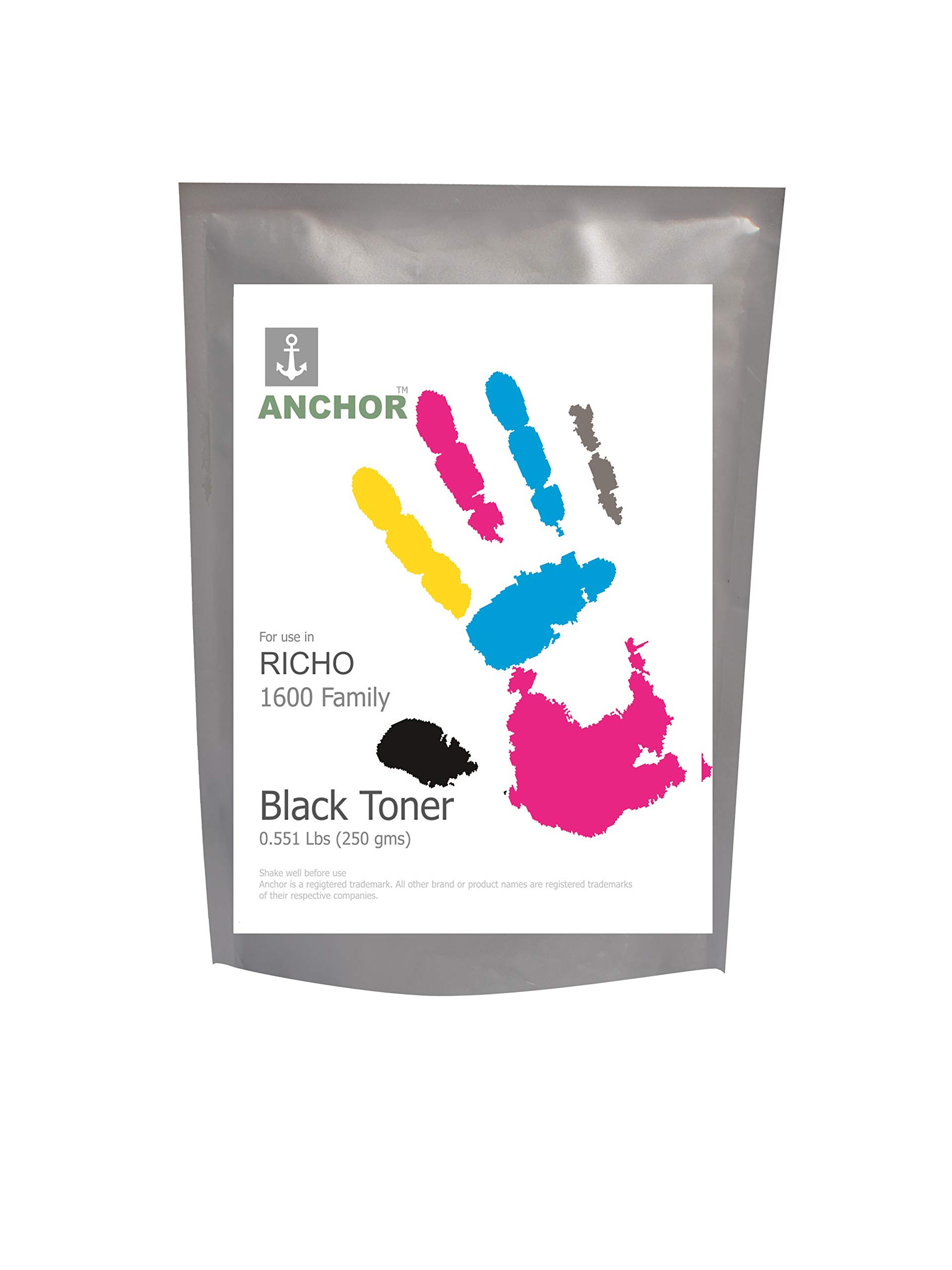 Anant Imaging Private Limited Anchor Black Toner Powder for use in Ricoh 1600 Family - 250g