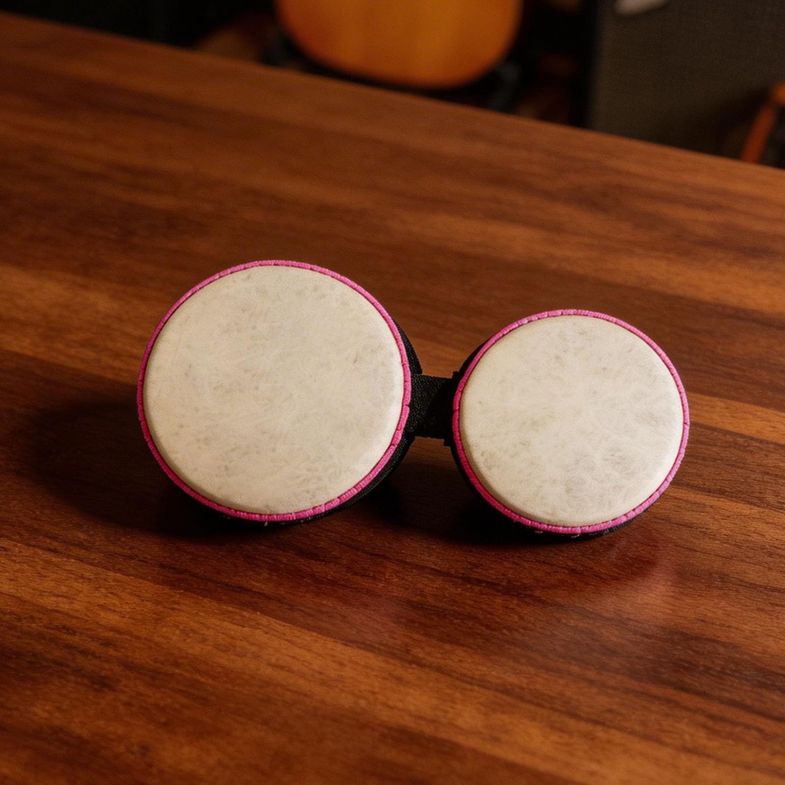 Bongo Drums Percussion Instrument mit Unterwasserwelt Muster 5 6 Zoll Gummi und ABS Kompaktes leichtes pädagogisches Schlagzeug Set für Anfänger und Enthusiasten Einfach zu (Blaue Textur)