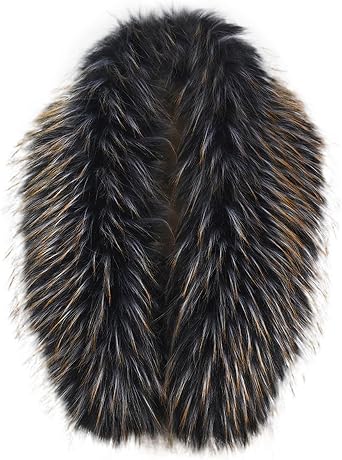 Winter Fur Collar, Imitation Raccoon Fox Fur Trim, Hat Trim, Fake Fur Coat Collar, Neck Warmer