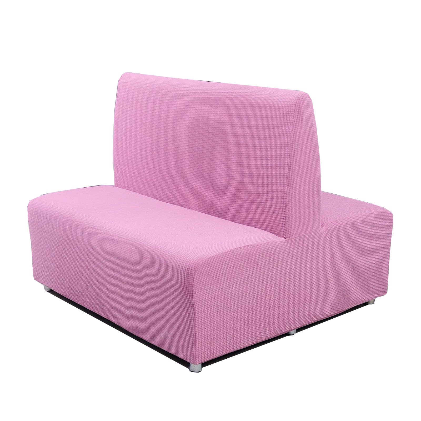 Leomix Armless Sofa Card Seat Cover, Futon Cover Stretch Protector Slipcovers, 2-Seater Settee loveseat Couch Bed Covers,G,Double sided seat