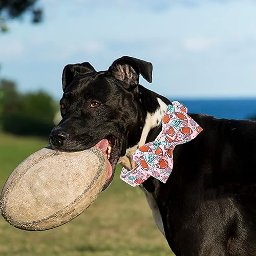 Miniatura 5 de Collar de perro  Rugby con lazos de collar de perro de flores para perros, corbatín para mascotas, collar ajustable para perros pequeños