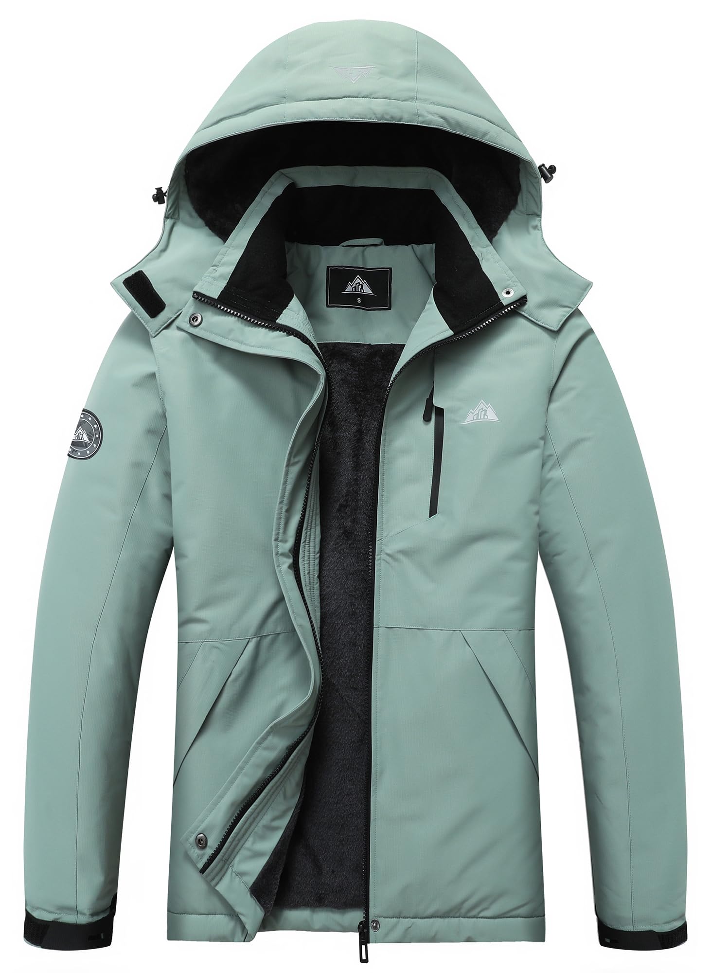 MOERDENG Women's Waterproof Snow Ski Jacket - Warm Winter Coat Insulated for Snowboarding, Softshell for Winter Hiking-image-23