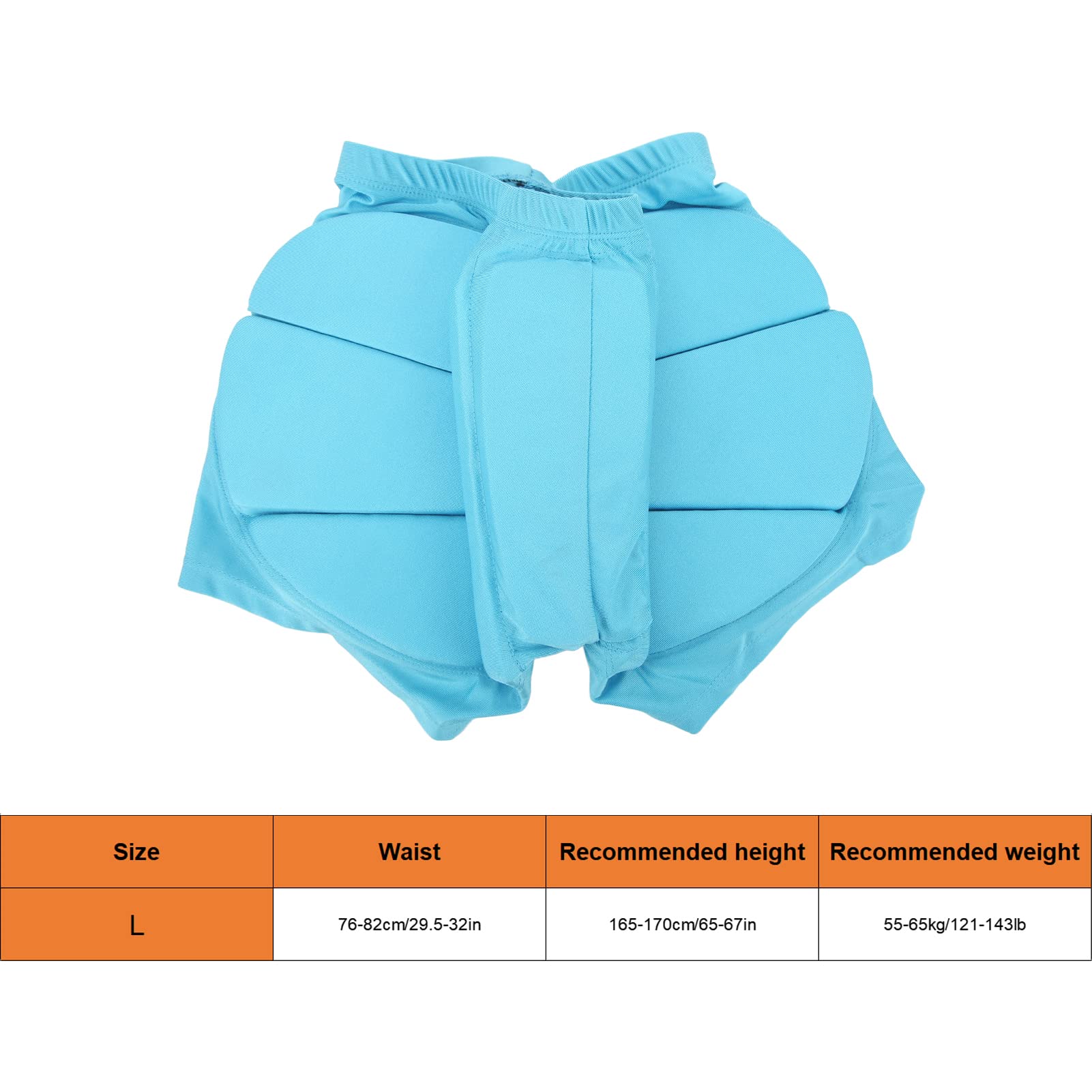 Keenso Short de Protection en Nylon et EVA pour la Peau, Résistant à la Chaleur, Pantalon Court de Protection pour Le Cyclisme, Le Ski, Les Sports