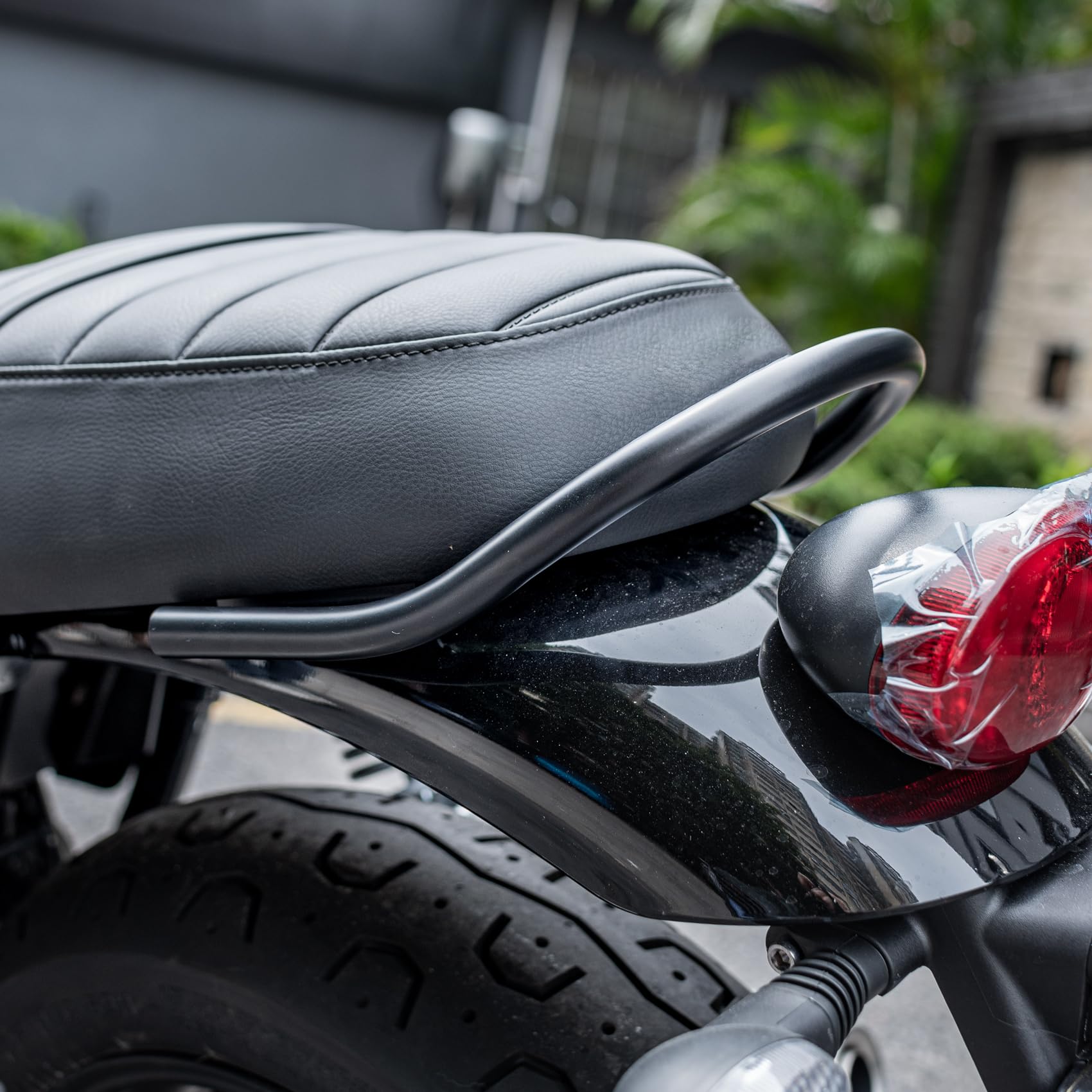 Maniglione passeggero per moto Street Twin 900 2016-2022 Speed Twin 900 2023-2025, maniglia posteriore per sedile posteriore, bracciolo passeggero, nero