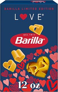 Barilla Limited Edition Love Pasta: Heart-Shaped Non-GMO Durum Wheat Semolina, Kosher Certified, 12oz Box