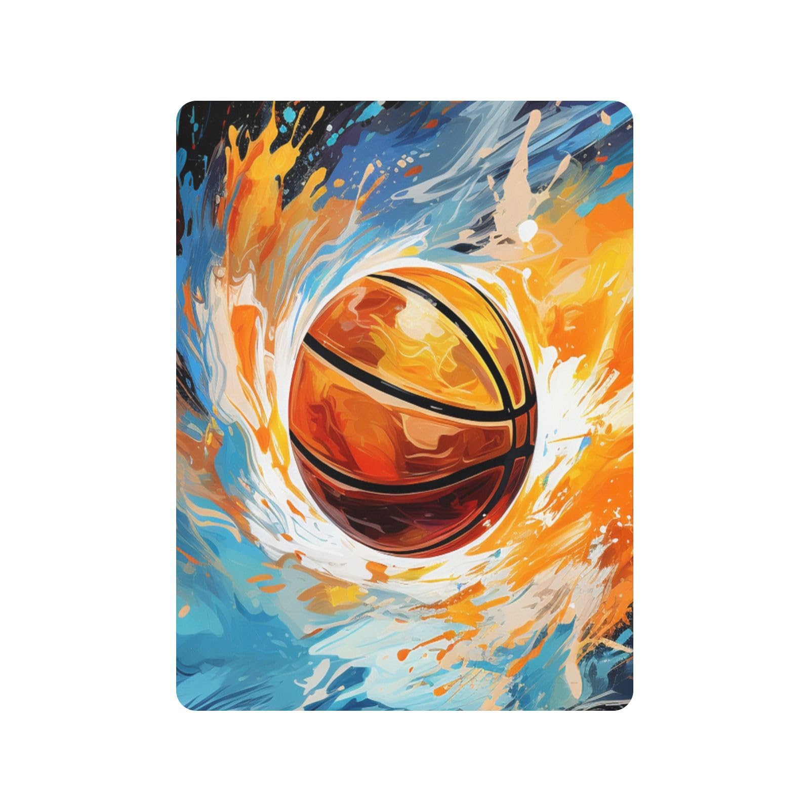 Baloncesto De Dibujo A Mano Espacio Sábana de Cuna para Niños Pequeños,Sábanas de Algodón Suave para Bebés Aptas para Colchón Corralito