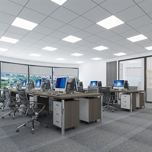 Miniatura 10 de Azulejos de techo lisos blancos, paneles de PVC de fácil instalación, impermeables, reutilizables y resistentes al fuego, no se hunden ni se rompen,